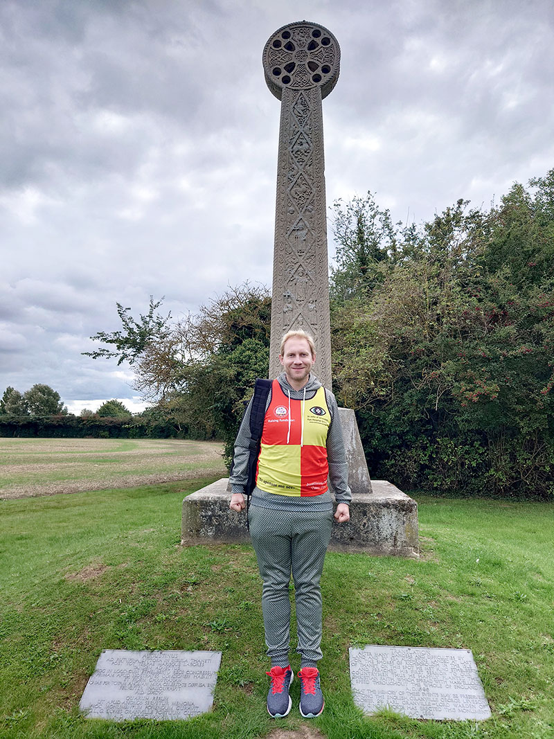 E.Kt. Angus Rhodes at the St. Augustine’s Cross