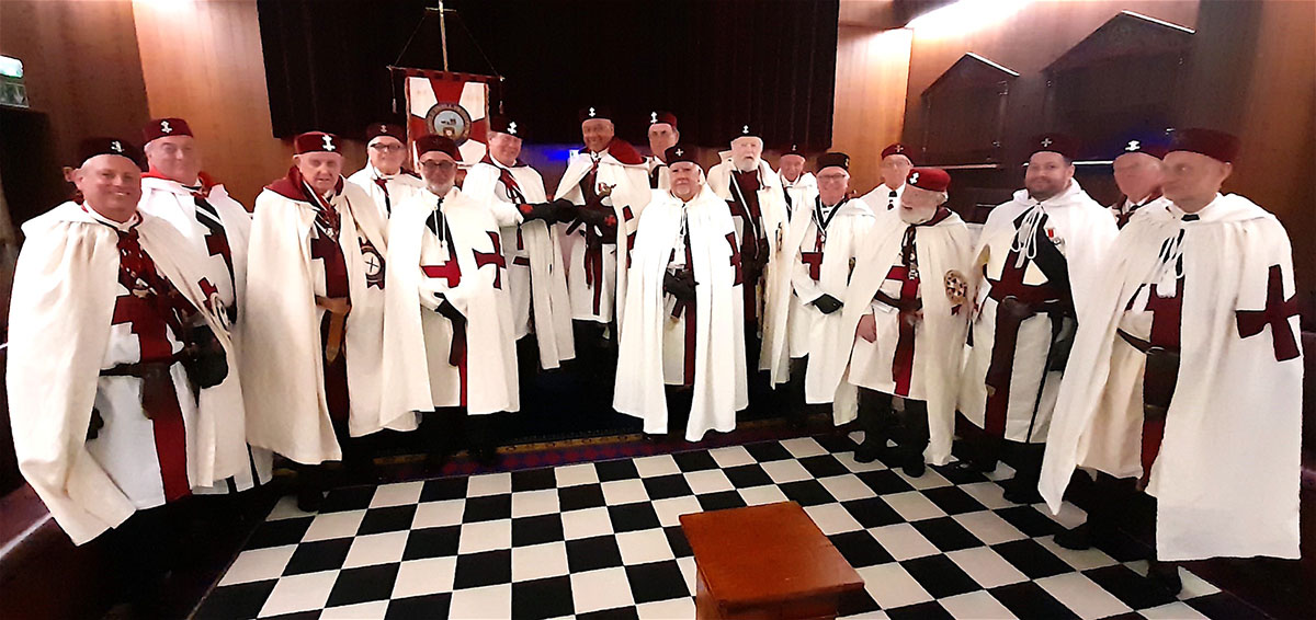 Temple Ewell Preceptory members