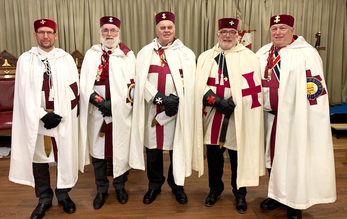 Kt. Birkbeck, E.Kt. Martin, E.Kt. Folkard, Kt. Dale & V.E.Kt Dean
