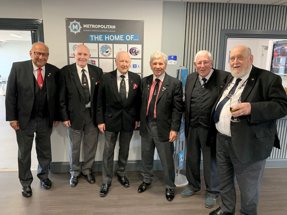 R.E.Kt. Dann, E.Kt. Swinge,R.E.Kt. Jordan, E.Kt. Playford, R.E.Kt. Crossan & R.E.Kt. Roberts.